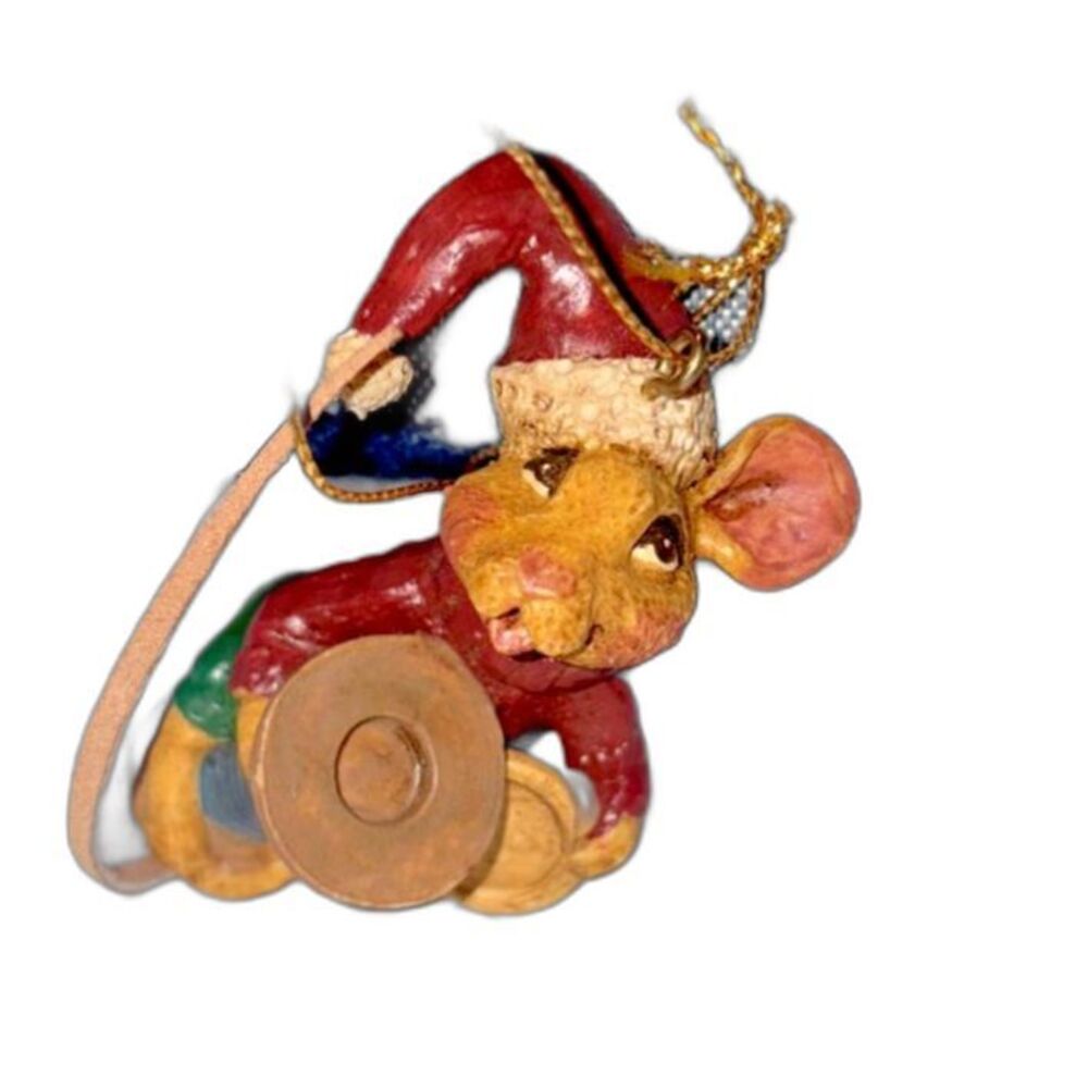 Kurt Adler Hole In The Wall Gang Christmas Ornament Cymbals Mouse